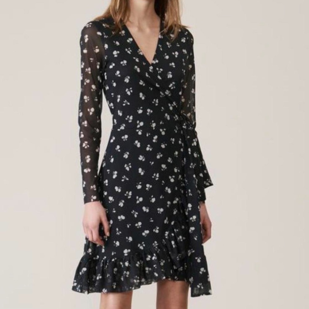 Ganni Tilden Wrap Midi Dress